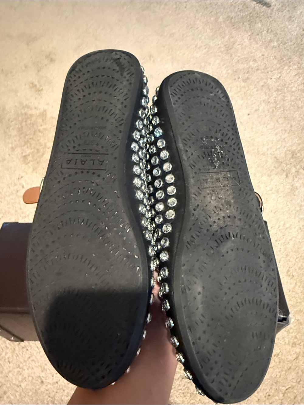 Alaia Studded Ballet Flats 37.5 excellent condition - Picture 3 of 7